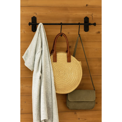 Hand-Forged Hook Rack With 3 Hangers