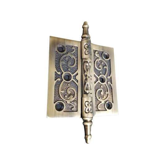 Filigree Engraded Hinge, Brass Finish, Last Chance