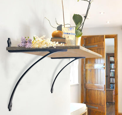 Shelf Bracket, Flat Black Finish