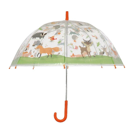 Kids Umbrella Transparent  Forest Animals