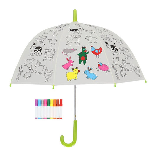 Colour in Umbrella "Farm Animals"