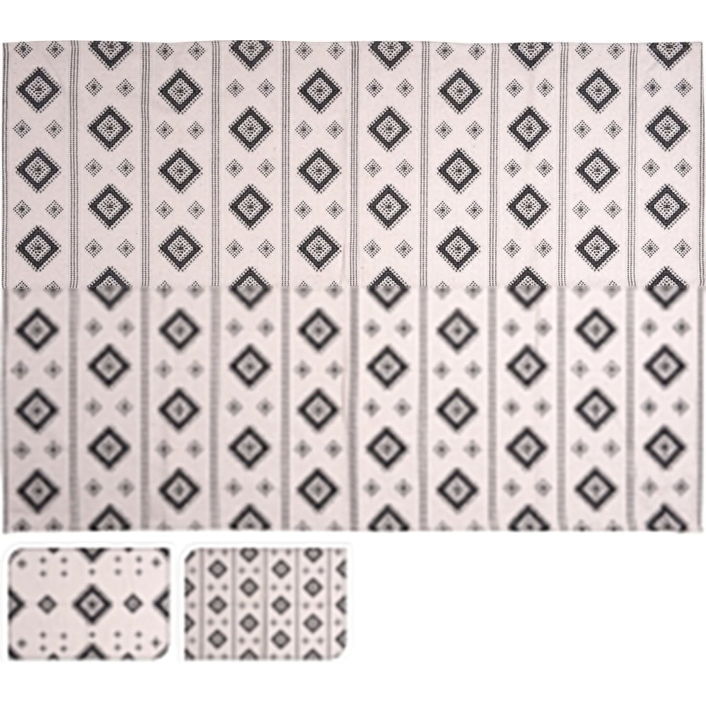 Rug 2 Assorted Manou Designs, Cotton, 4'x6'