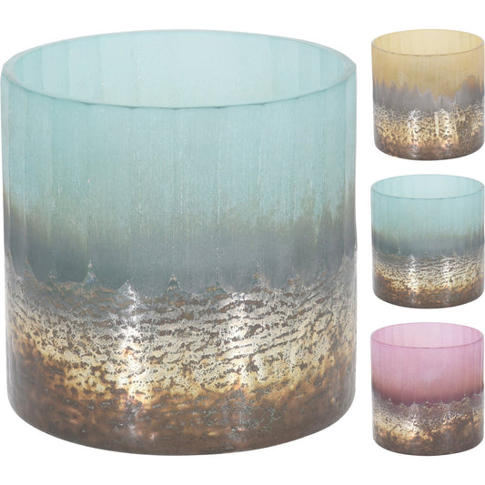 Sawyer Tealight Holder Glass 3Ass Clr