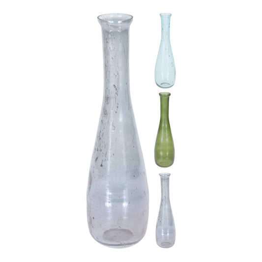 Bottle Glass 3/Asst Small Decorative S