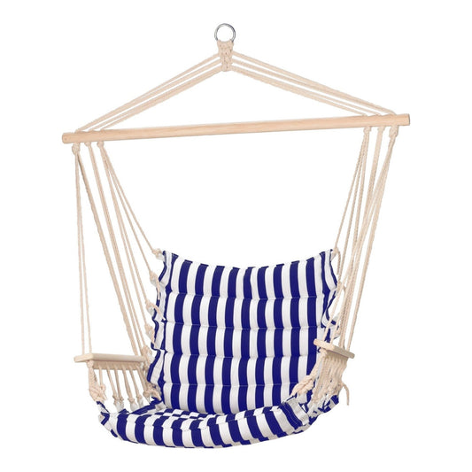 Hammock With Cushion, 2 Ass.(White/Dark-Grey)