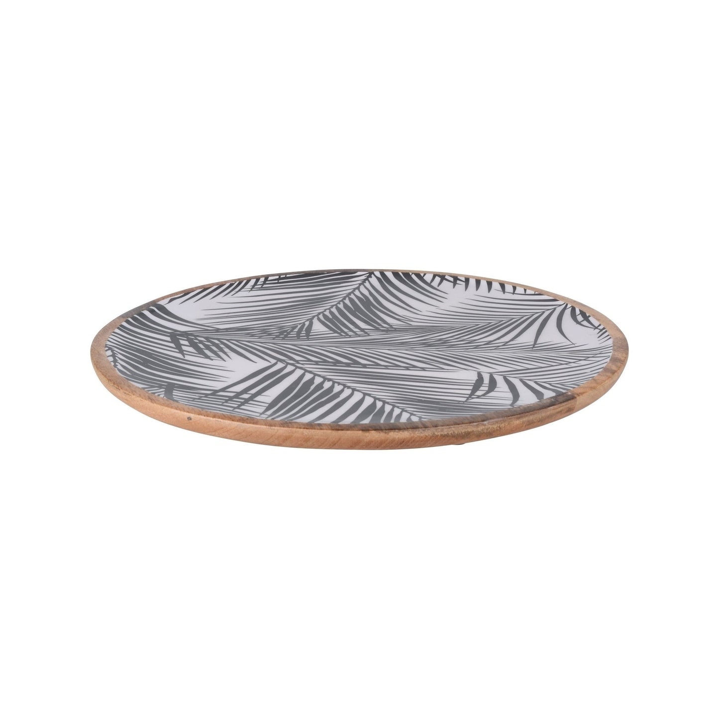 Plate Round, Mango Wood, Dia 38Xh2Cm,