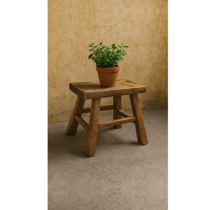Rect. Antique Mini Stool *Assorted, Size May Vary*