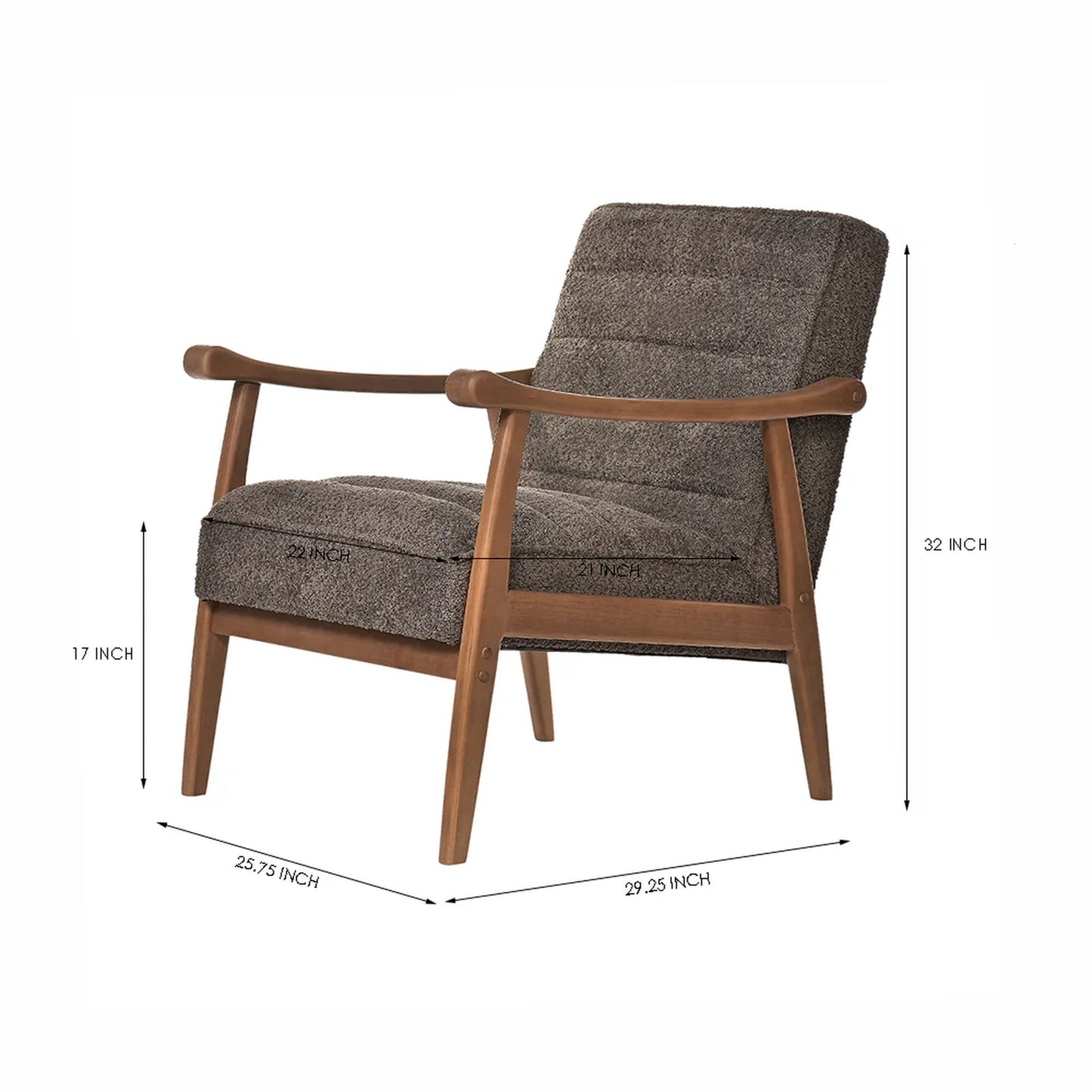Petal Path Armchair, Grey