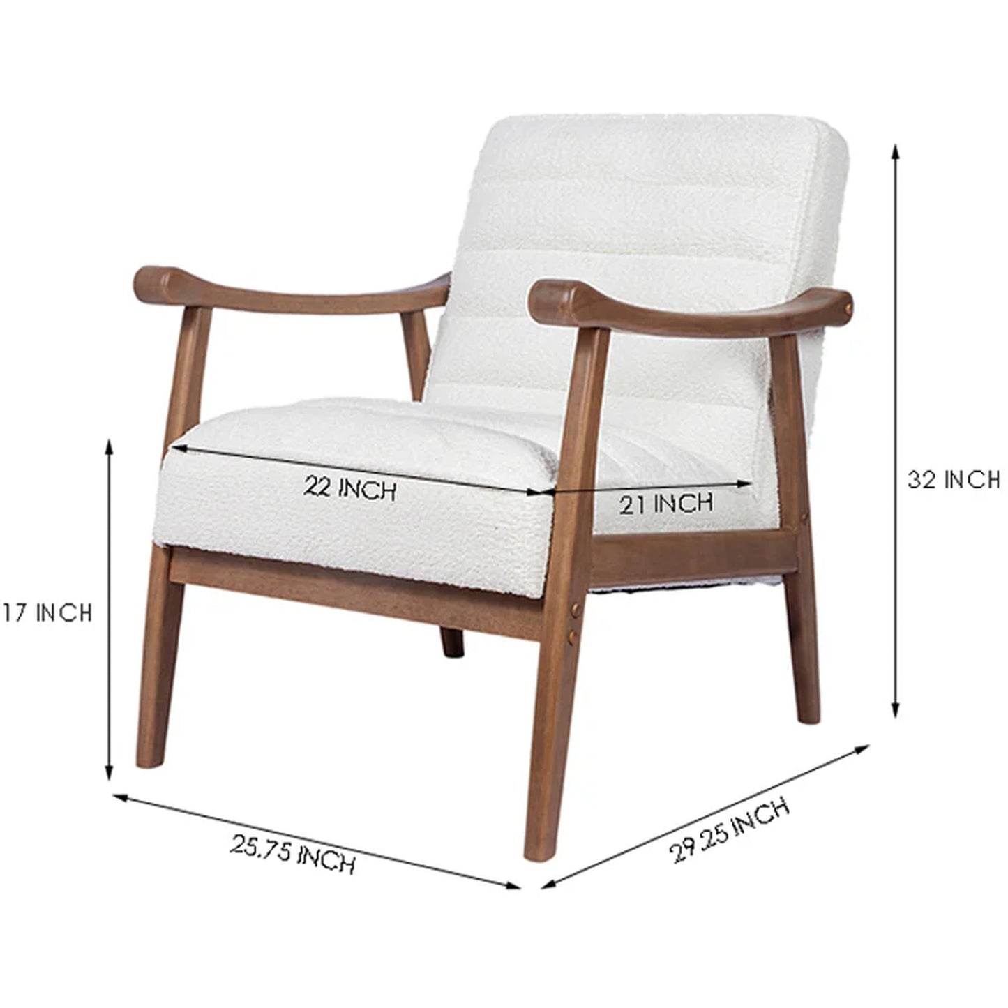 Petal Path Armchair, White