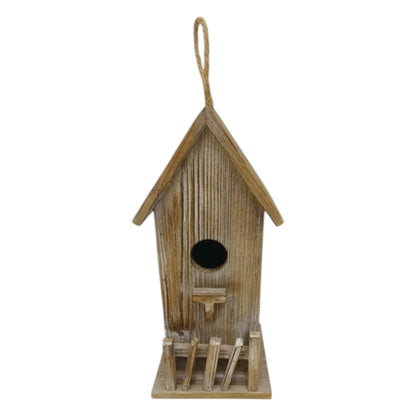 Tall Wooden Birdhouse