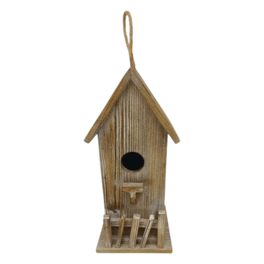 Tall Wooden Birdhouse