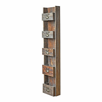 Magazine Holder Shelf, Recycled Wood, Temporary No Stock