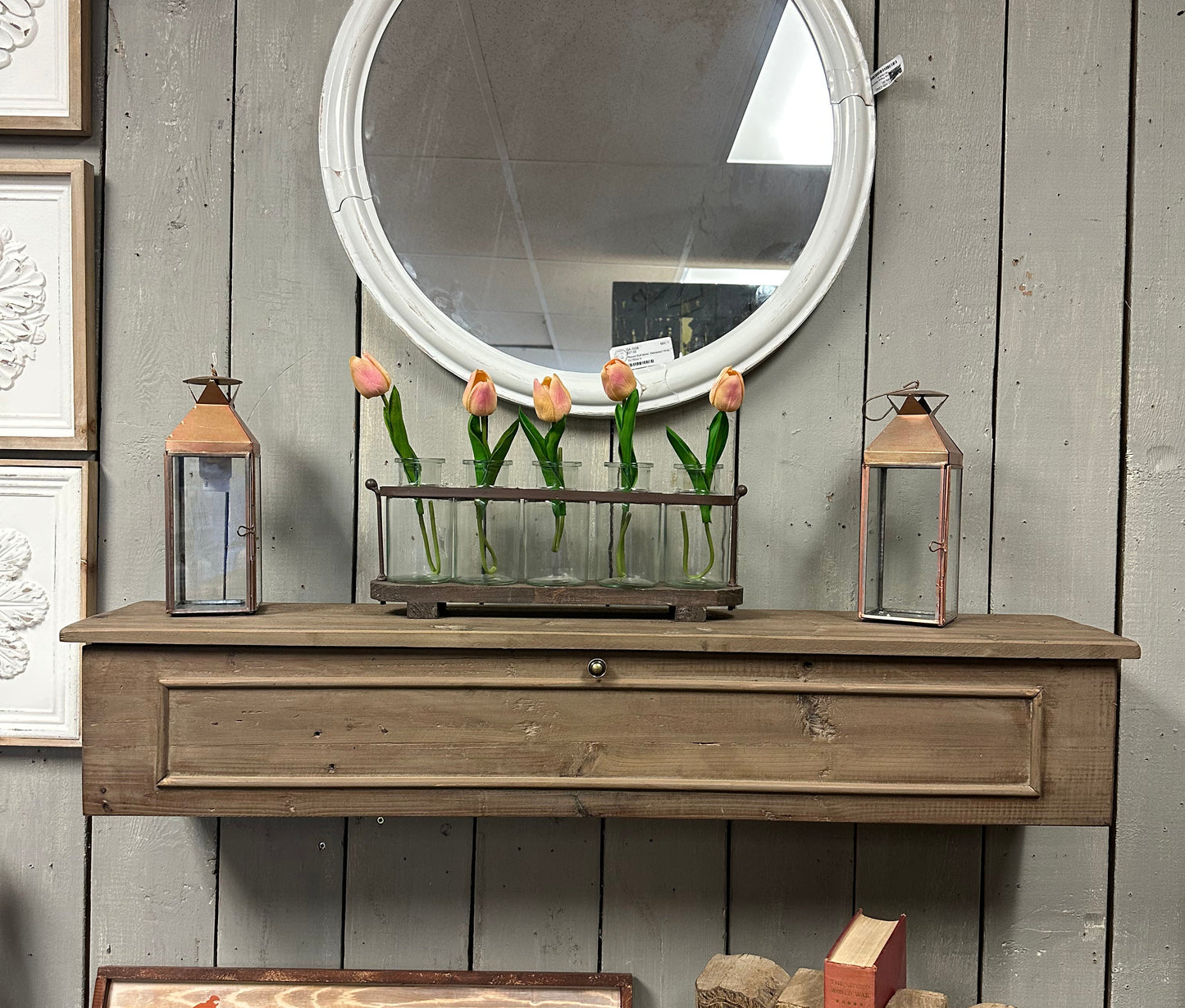 Mantel Shelf With Hidden Storage