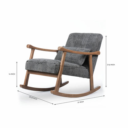 Orchid Outlook Rocking Chair, Grey