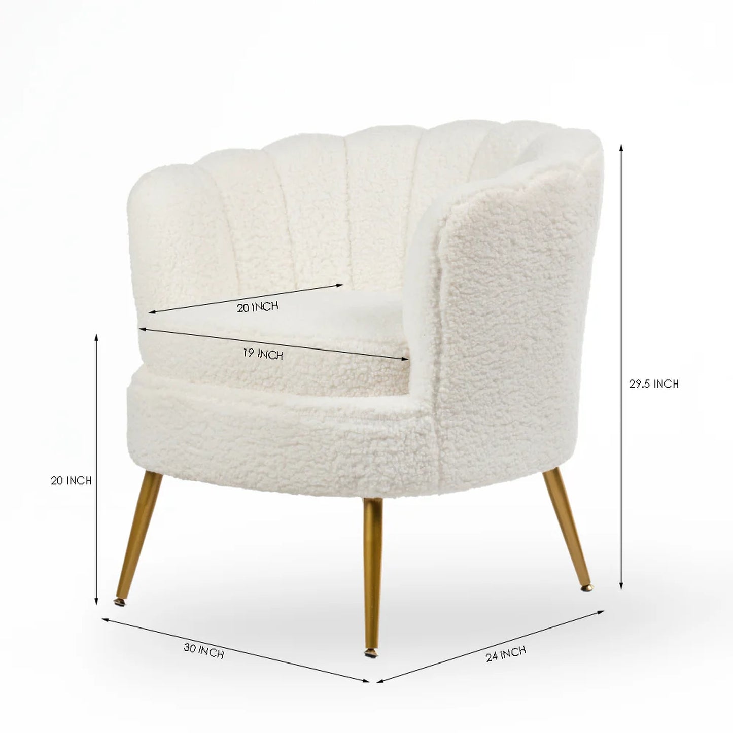 Alder Arbor Armchair, Ivory