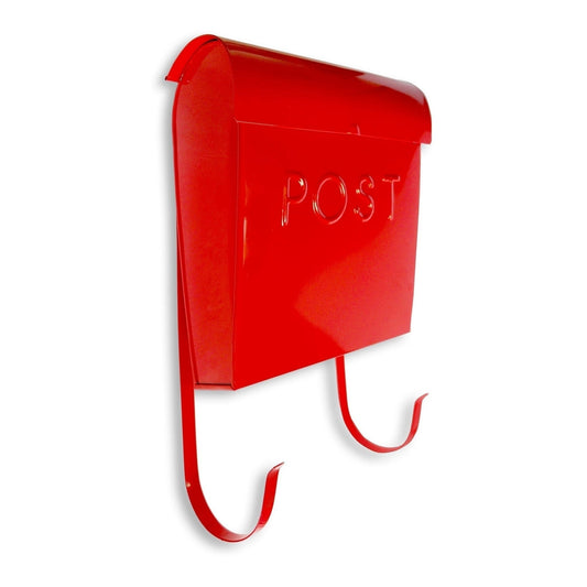 Euro Mailbox Red  With POST