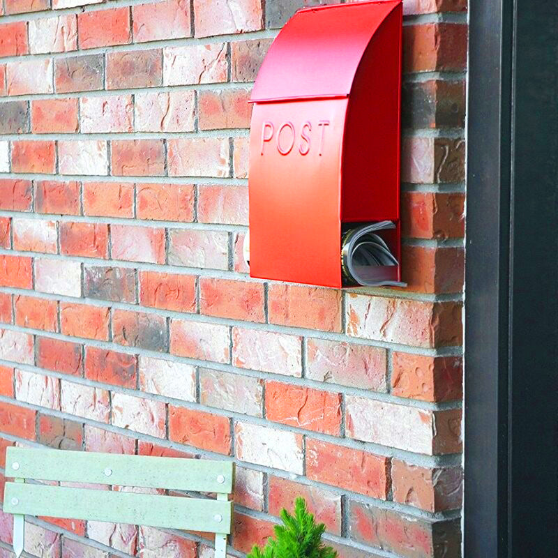 Milano Pointed Mailbox Red