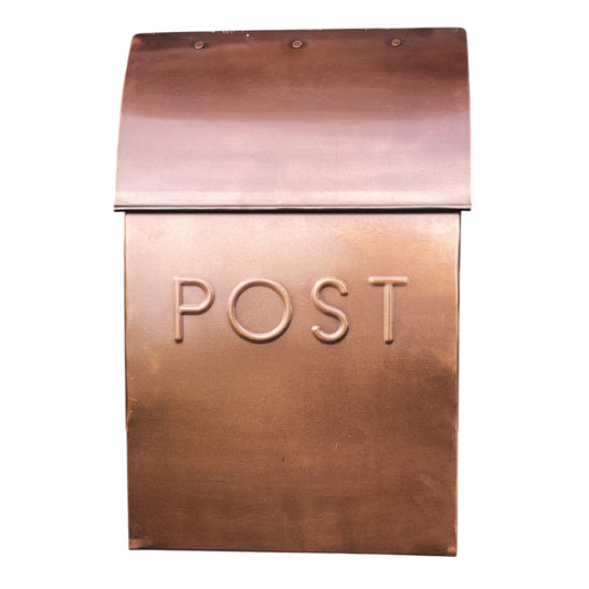 Milano Pointed Mailbox, Antique Copper