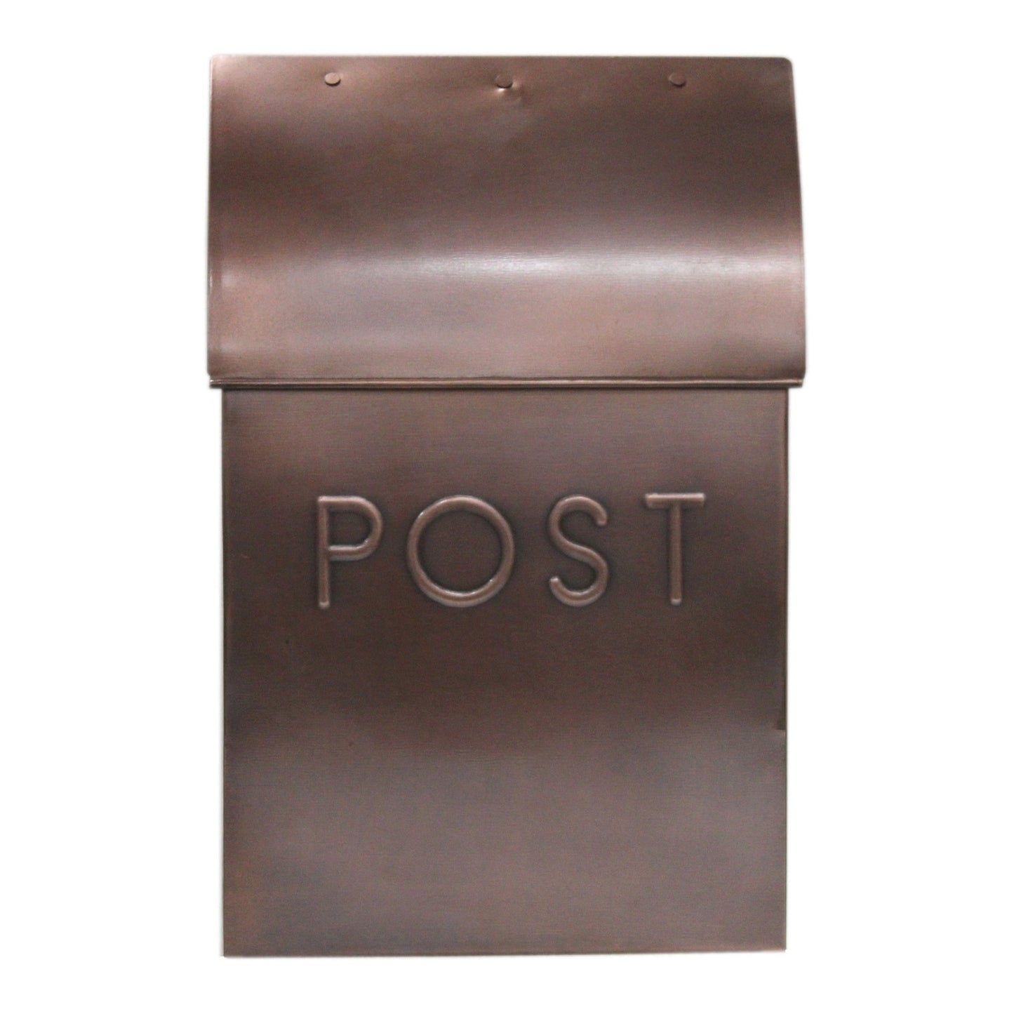 Milano Pointed Mailbox, Antique Copper