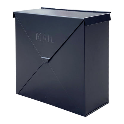 Large Chicago Letter Mailbox, Black