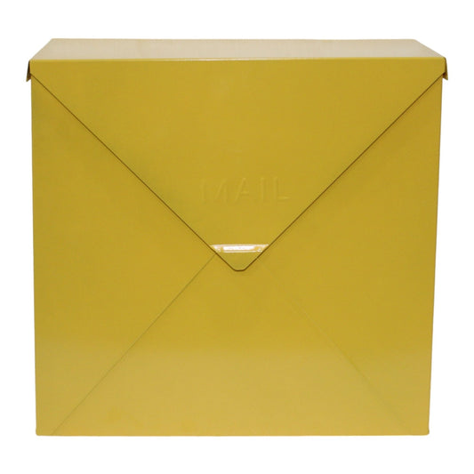 Large Chicago Letter Mailbox, Yellow