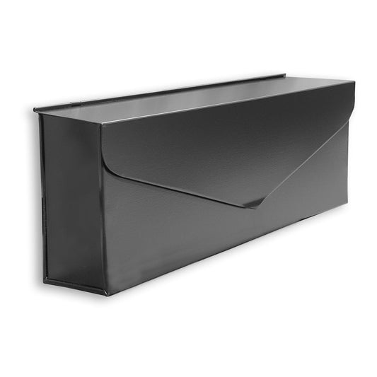 Long Envelope Mailbox Black