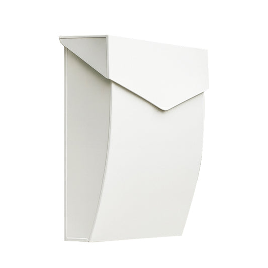 Bradly Steel Mailbox, Off White
