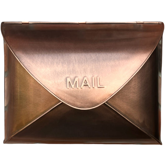 Envelope Mailbox, Antique Copper