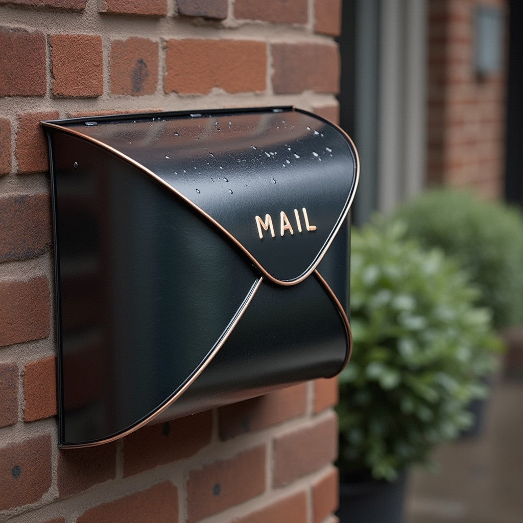 Envelope Mailbox BLK/CP, Small