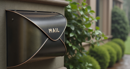 Envelope Mailbox BLK/CP, Small