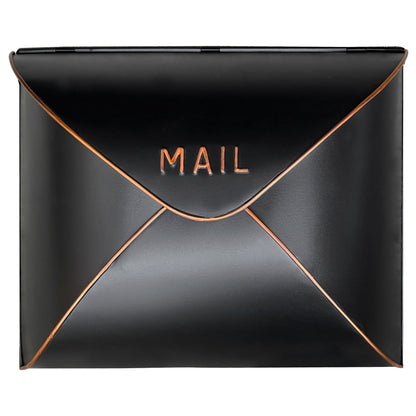 Envelope Mailbox BLK/CP, Large
