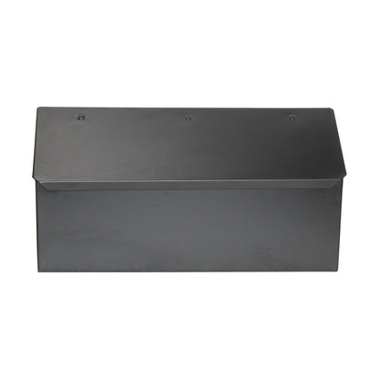 Long Metal Mailbox, Black