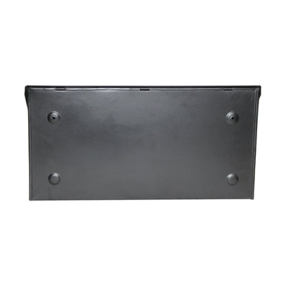 Long Metal Mailbox, Black