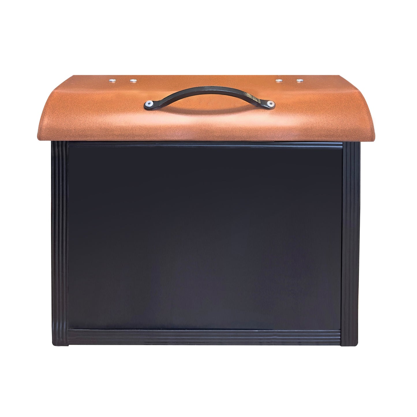 Mailbox with Handle, Black & Copper