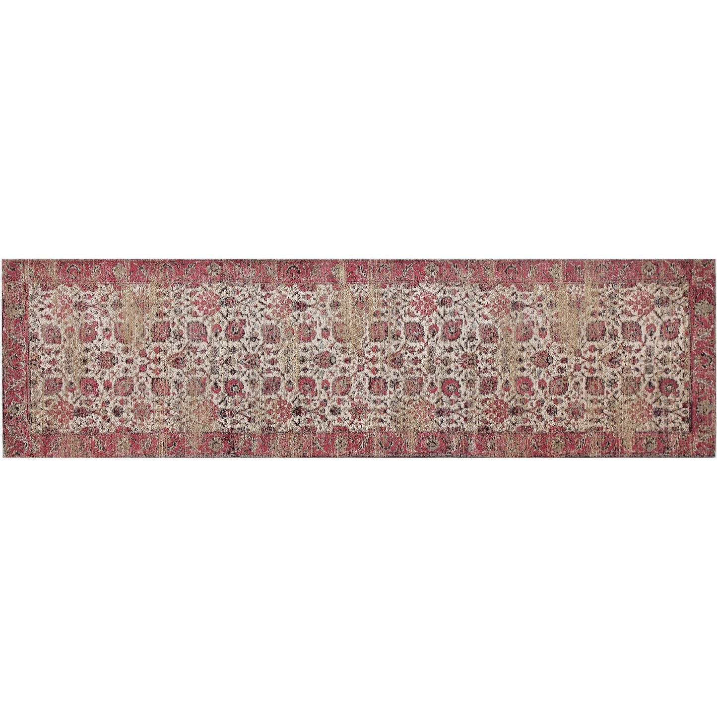 Amer Woven Carpet, 2x7 feet, Rose