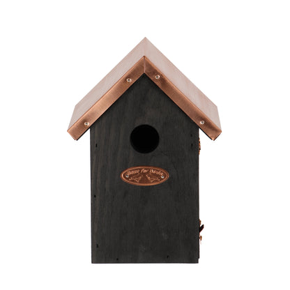Bird House Black Copper Winter Wren