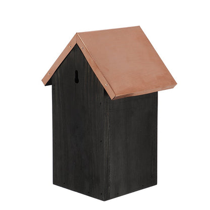 Bird House Black Copper Blue Tit