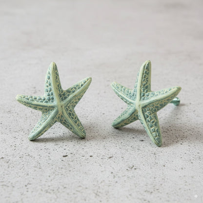 Starfish Knob Cast Iron White, Last Chance