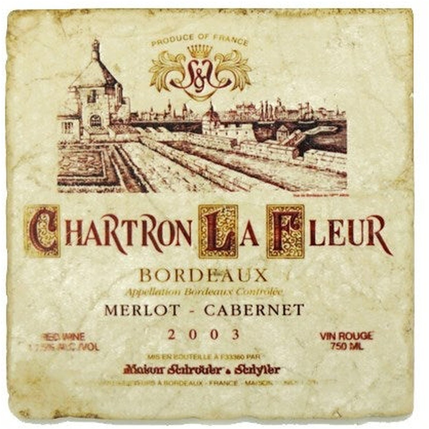 CHARTRON LA FLEUR Set/4 Coaste