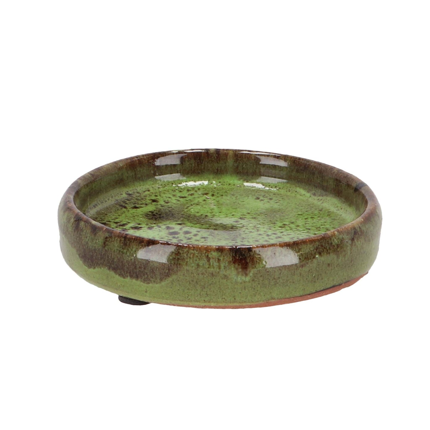 Saucer Glazed Green 9CM