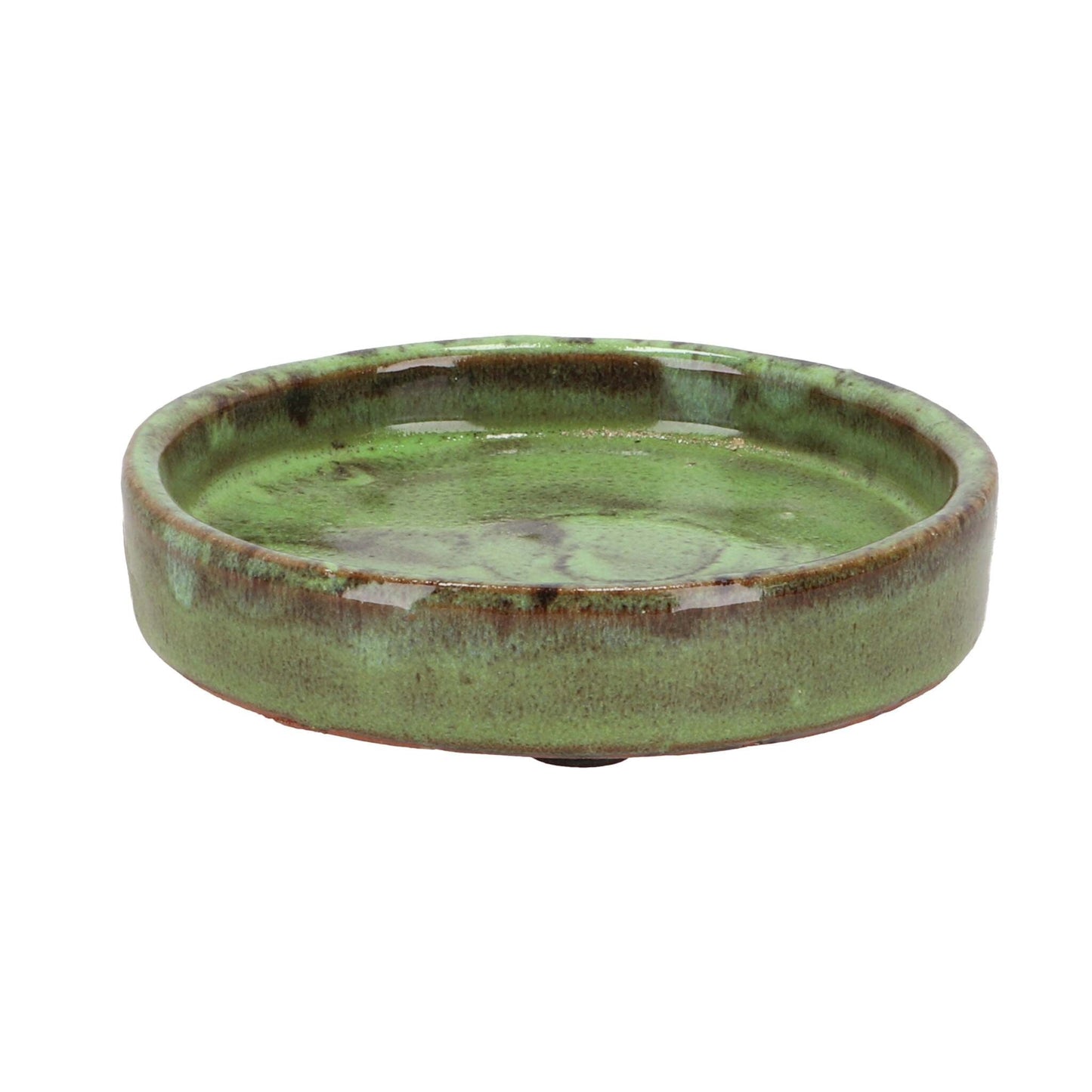 Saucer Glazed Green 12CM