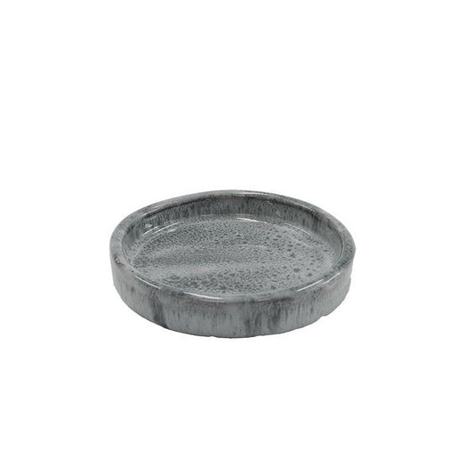 Saucer Glazed Grey 12CM