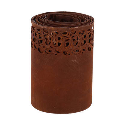 Lawn Edging Rust Speckles Rolled Up