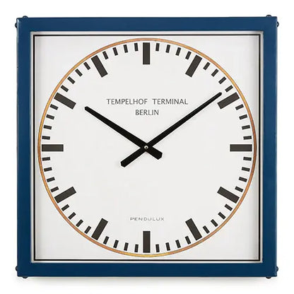 Tempelhof Terminal Clock Blue