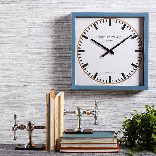 Pendulux Tempelhof Terminal Clock Blue