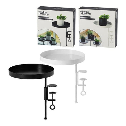 Round Clamp Trays M, 2 Assorted Color: Black & White