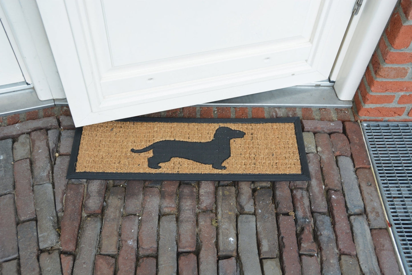 Rubber Doormat/Coir Dachshund
