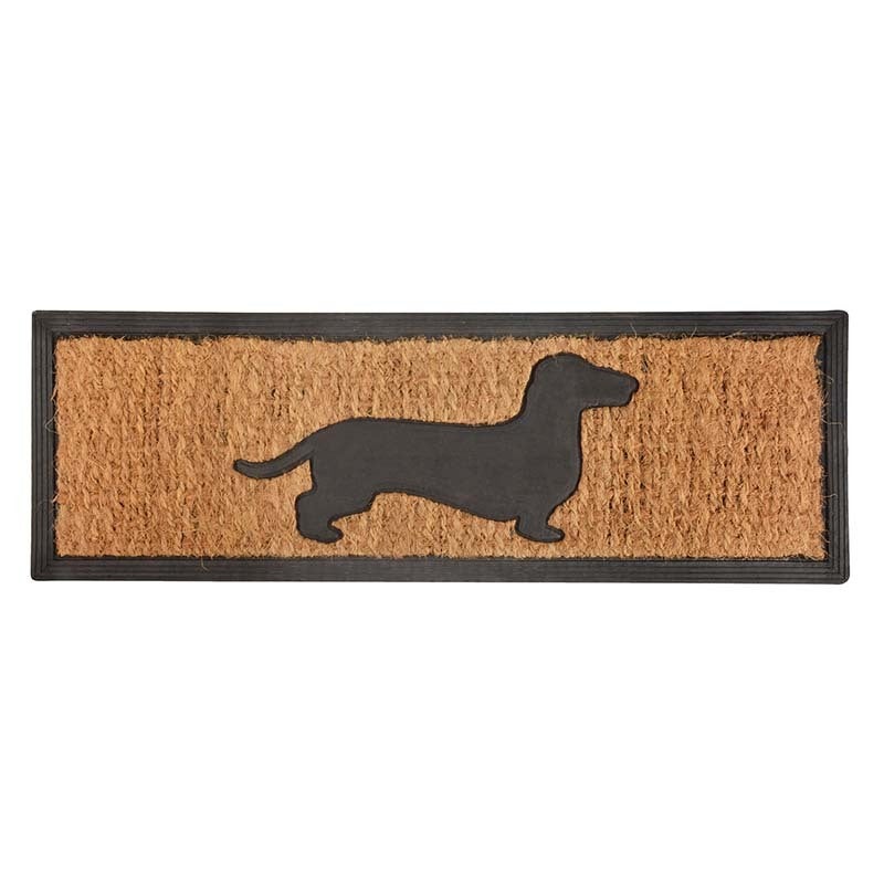 Rubber Doormat/Coir Dachshund