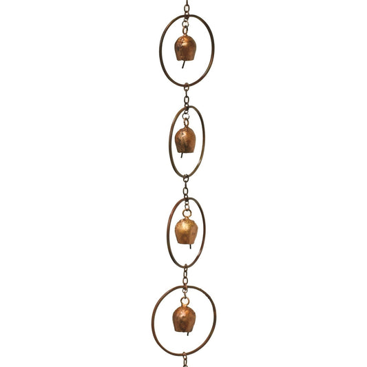 Flamed Bell Rain Chain