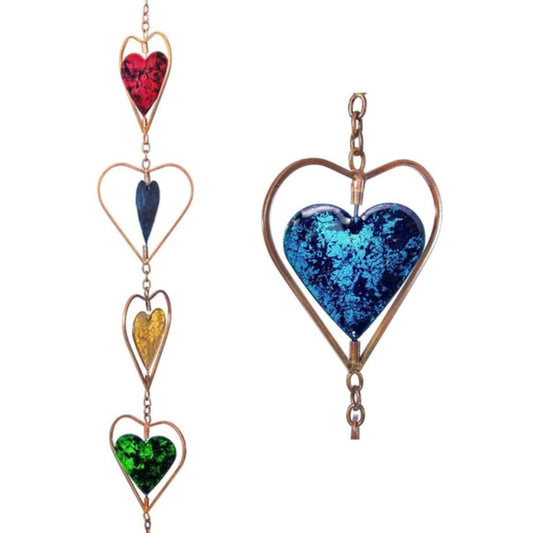 Multicolor Heart Rain Chain